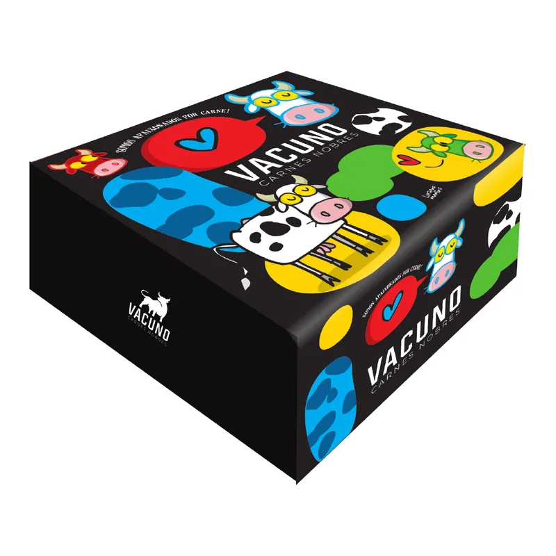 Caixa de delivery do Vacuno com a arte de Luciano Martins