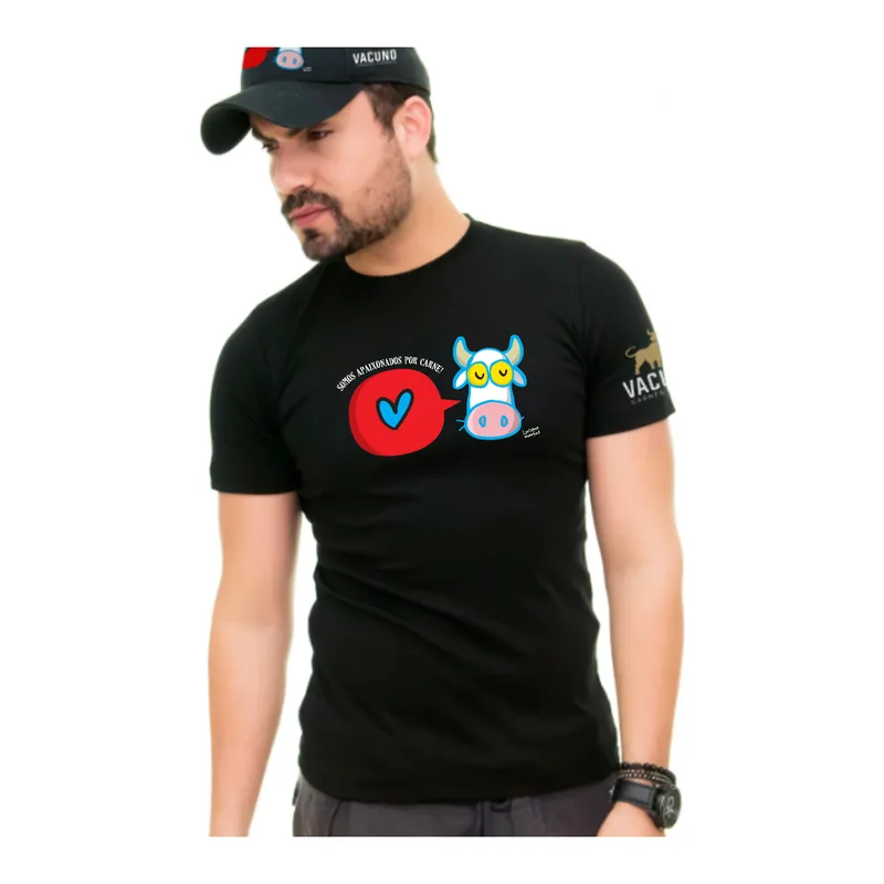 Camiseta do Vacuno com a arte de Luciano Martins
